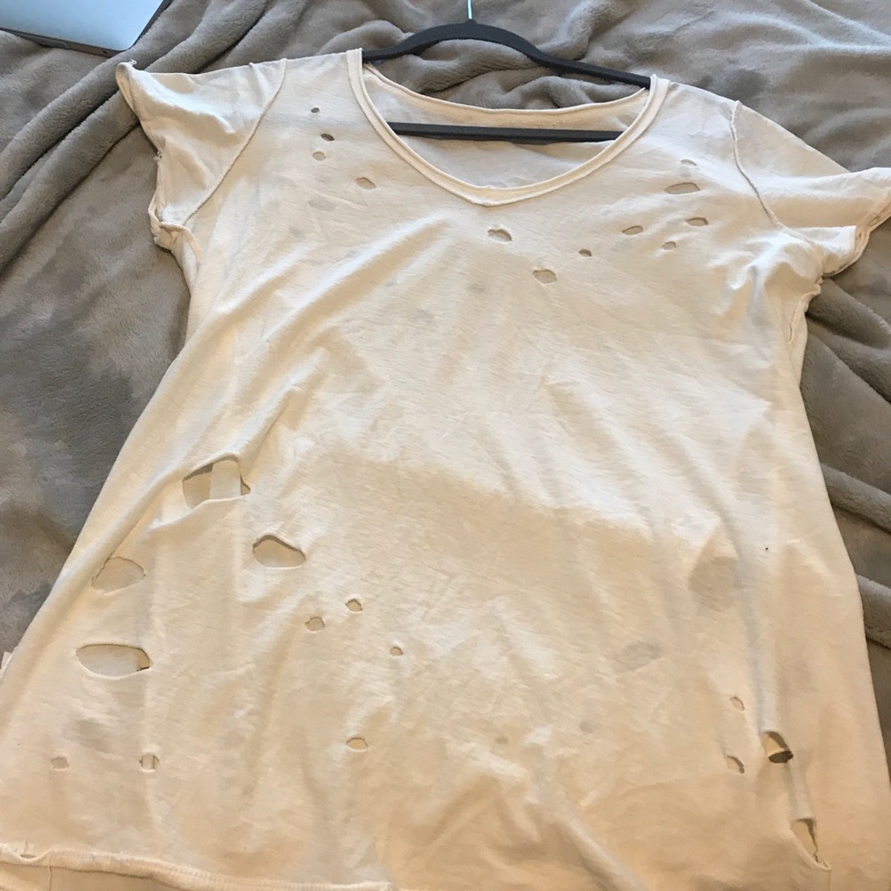 Distressed tee